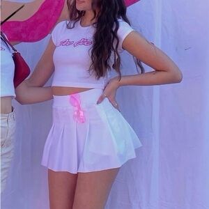 Fabletics White Tennis Skirt